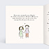 Faire part mariage Dessin Papa et Maman Intérieur Gauche
