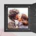 Faire part mariage Feuilles Ardoise Intérieur Gauche