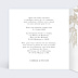 Faire part mariage Initiales Fleuries avec graines Intérieur Gauche