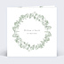 Faire-part Mariage Couronne Eucalyptus Aquarelle