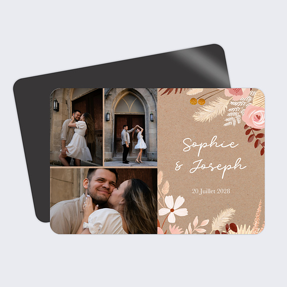 Faire part mariage Printemps Bohème photo