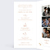 Faire part mariage Bouquet Parfumé décomposé Intérieur Gauche