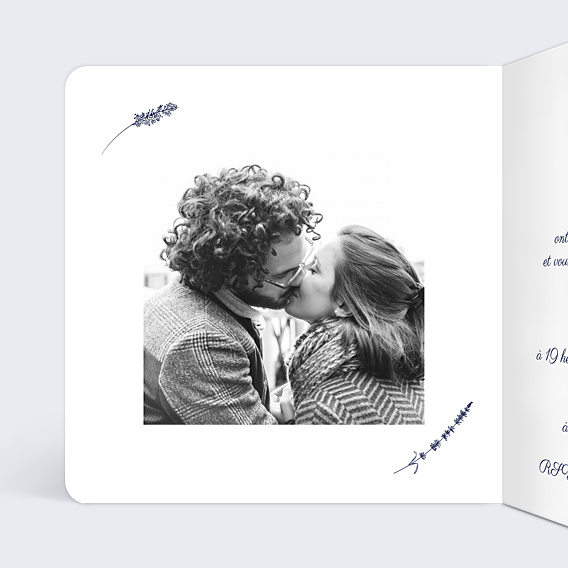Faire-part Mariage Jolie Lavande
