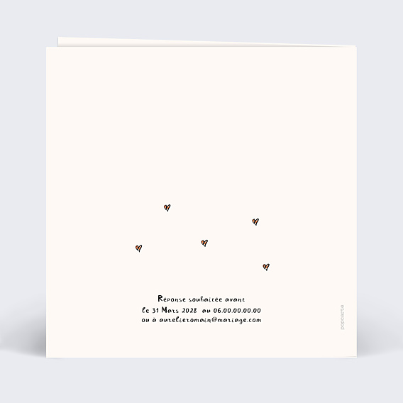 Faire-part Mariage Dessin Papa et Maman