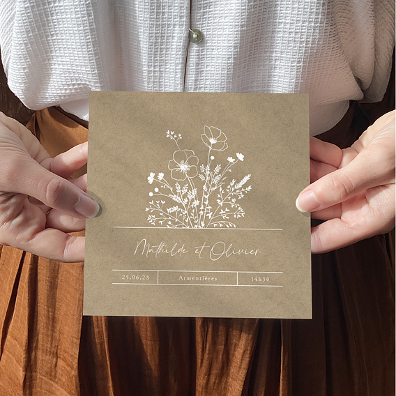Faire part mariage Bouquet Champêtre Après 1