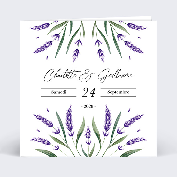 Faire-part Mariage Brin de Provence
