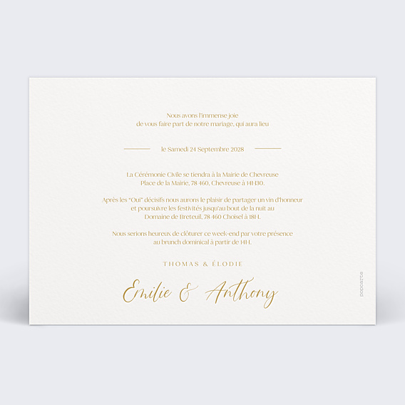 Faire-part Mariage Lettering