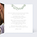 Faire-part Mariage Couronne Eucalyptus Aquarelle