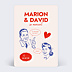 Faire-part Mariage Couple Vintage