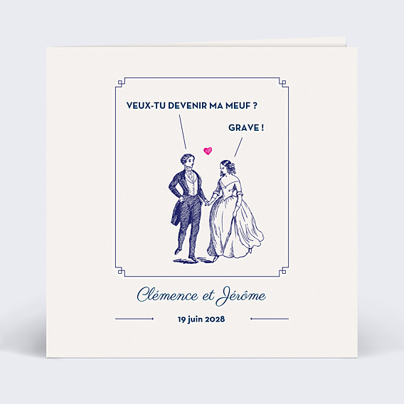Faire-part Mariage Hirondelle d'Amour