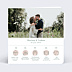 Faire-part Mariage Timeline Blanc