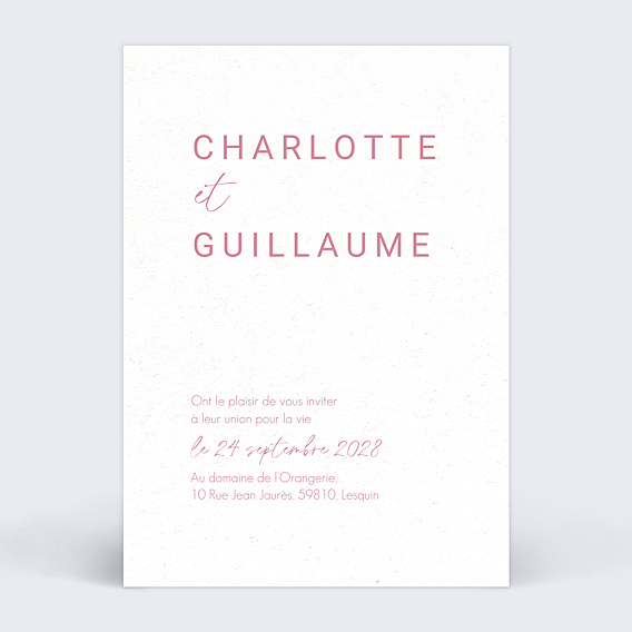 Faire-part Mariage Maison Lemoine X Popcarte - Ivory