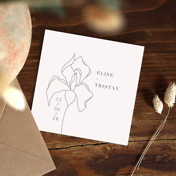 Faire-part Mariage Iris