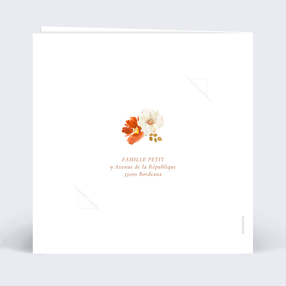 Faire-part Mariage Bouquet Parfumé avec graines