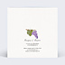 Faire part mariage Vignes de l'Amour Verso