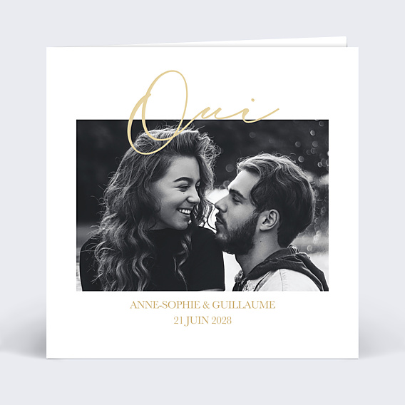 Faire-part Mariage Joli Oui