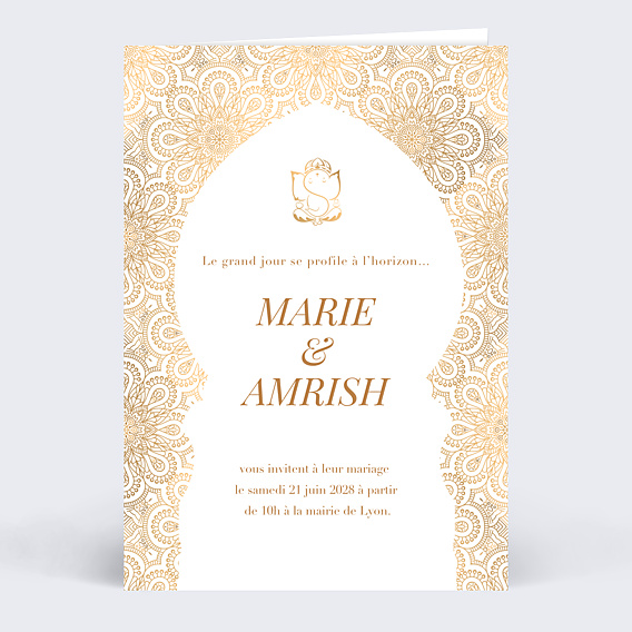 Faire part mariage Kamadeva