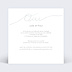 Faire part mariage Lettres Chic Verso