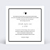 Faire part mariage Noir et Blanc Verso