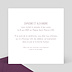 Faire part mariage Fond violet Verso