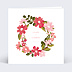 Faire part mariage Couronne de Bégonias
