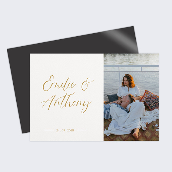 Faire part mariage Lettering