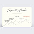 Faire-part Mariage Timeline Montagne