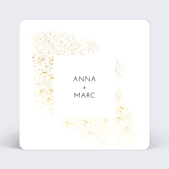 Faire part mariage Poudre Ocre