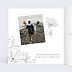Faire-part Mariage Gravure Blanc