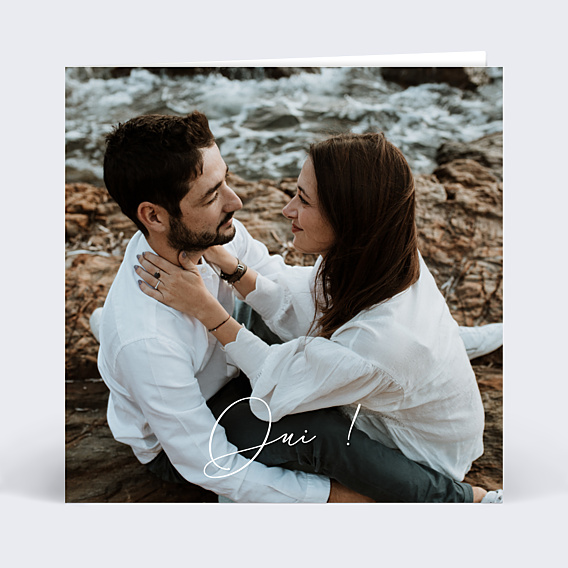 Faire-part Mariage Calligraphie Oui !