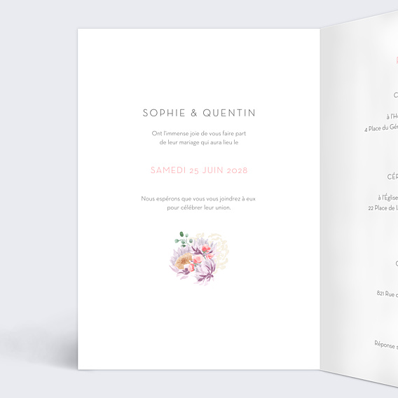 Faire-part Mariage Nature Suspendue