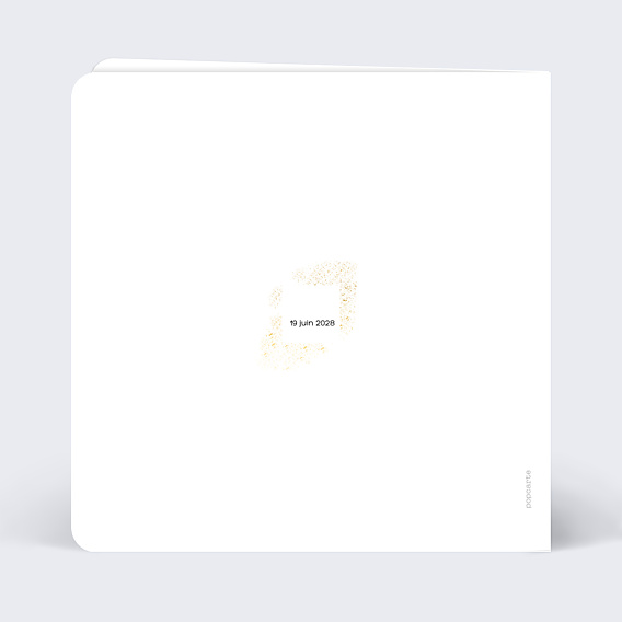 Faire-part Mariage Poudre Ocre