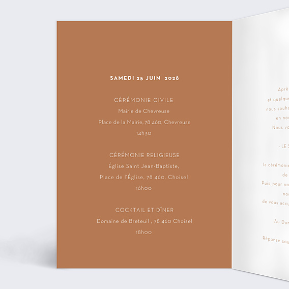 Faire-part Mariage Main dans la Main