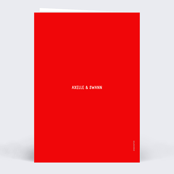 Faire-part Mariage Cœur Simple