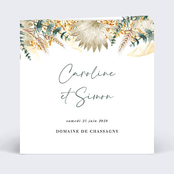 Faire-part Mariage Bohemia