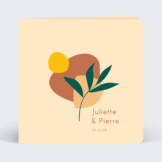 Faire part mariage Douceur Estivale