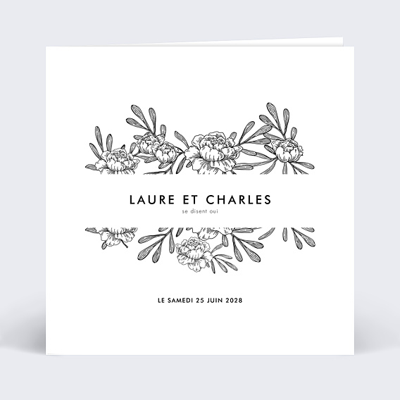 Faire part mariage Galanterie