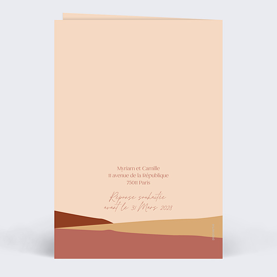 Faire-part Mariage Marie Lou Création x Popcarte - Colibri