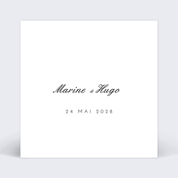 Faire-Part de Mariage Virtuel Classique