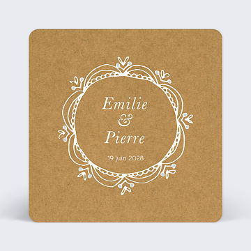 Faire-Part de Mariage Virtuel Faire-part mariage Timeline dentelle
