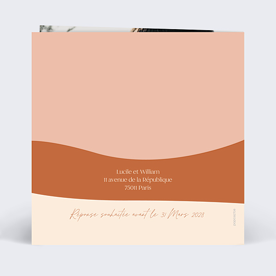 Faire-part Mariage Marie Lou Création x Popcarte - Méditerranée