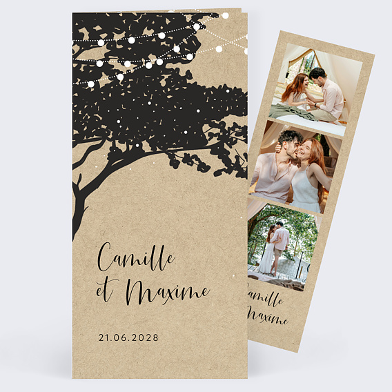 Faire part mariage Arbre