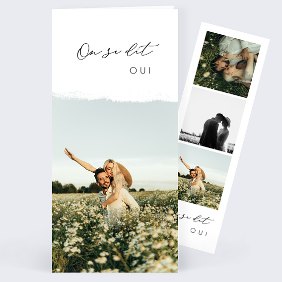 Faire part mariage Effet Photo