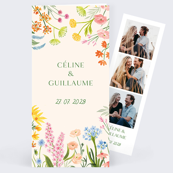 Faire part mariage Jardin