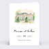 Faire-part Mariage Lieu de cérémonie en aquarelle