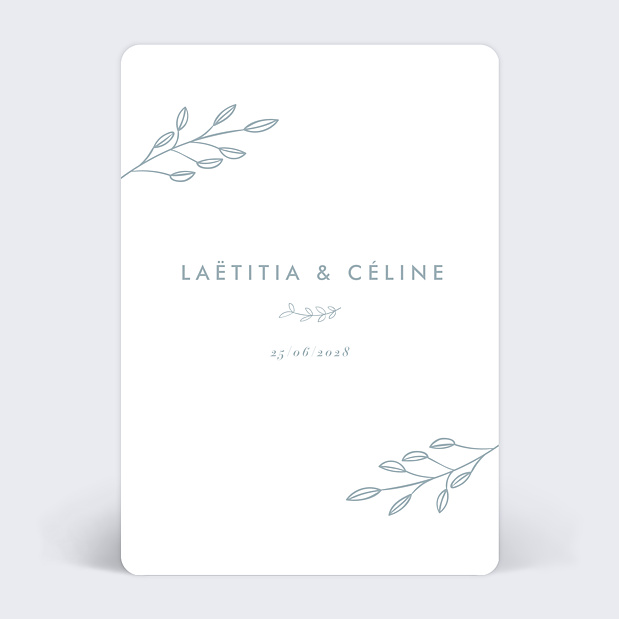 Faire-part Mariage Romantique Pastel
