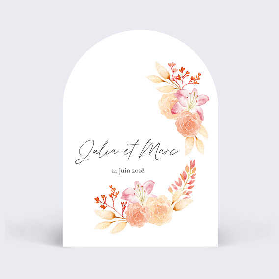 Faire part mariage Bohème Couronne