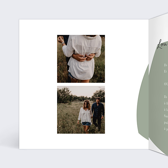 Faire-part Mariage Argile