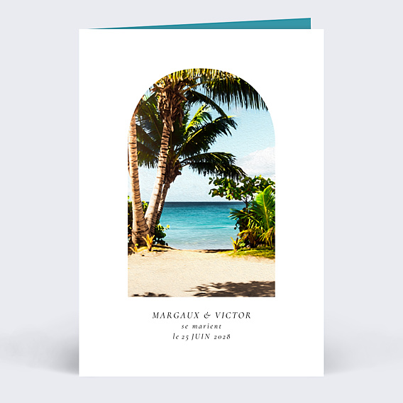 Faire part mariage Plage