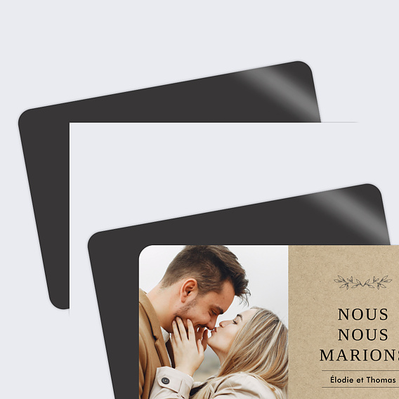 Faire part mariage Nous nous marions